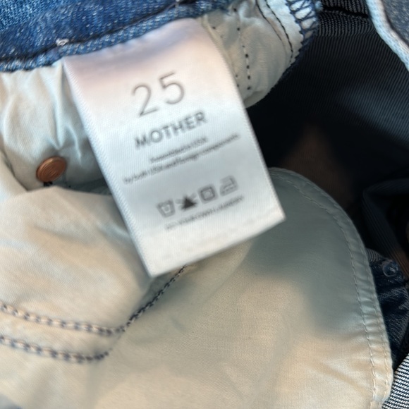 FLAWLESS Mother The Tomcat Jeans in Completely Over Wash Sz 25 - Picture 9 of 10